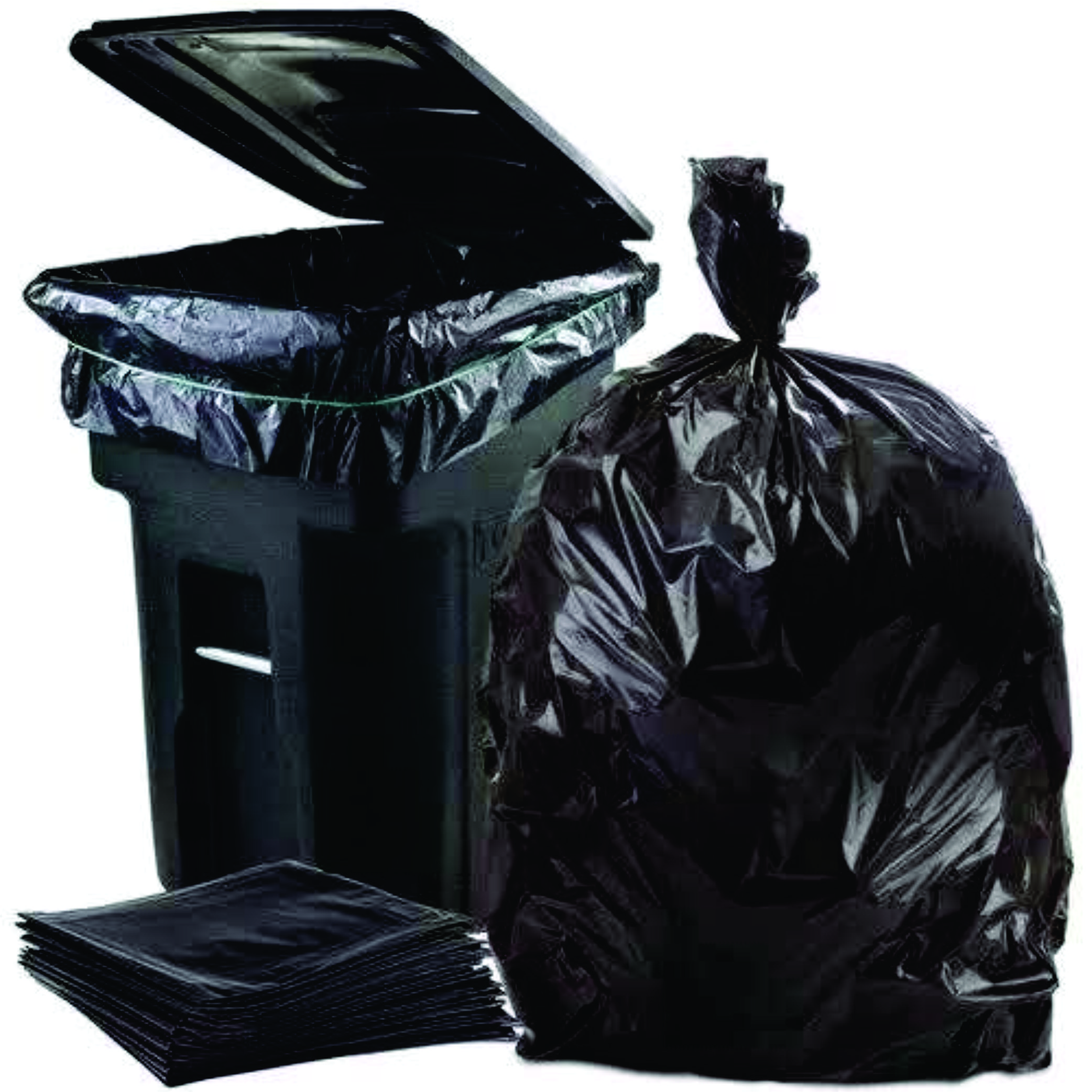 Plastik Kantong Sampah Ukuran Besar Hitam Plastic Poly Trash Bag Hd Packing Black Tebal 7949