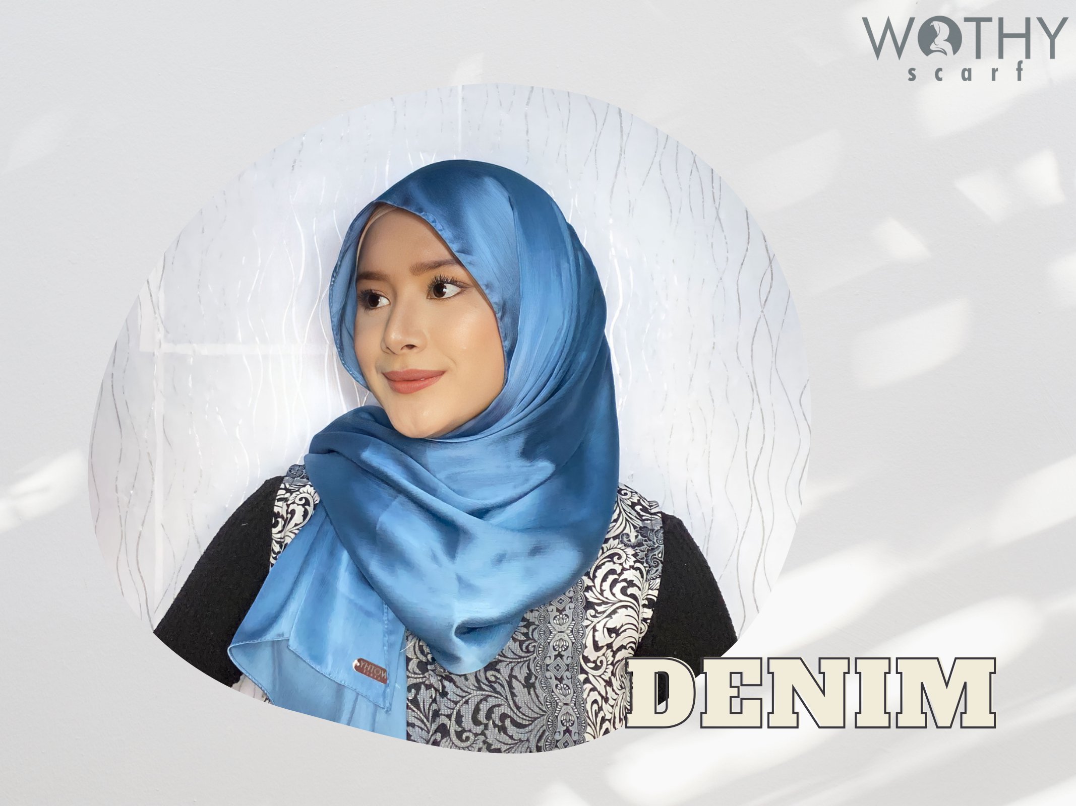 Pashmina Silk Malay-Denim