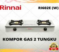 Kompor Gas 2 Tungku Rinnai RI-602E(W) / RI602E(W) White