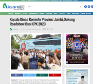 Kepala Dinas Kominfo Provinsi Jambi,Dukung Roadshow Bus KPK 2023