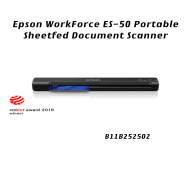 (B11B252502) Epson WorkForce ES-50 Portable Sheetfed Document Scanner