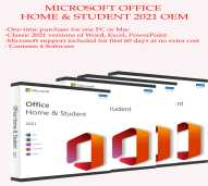 PAKET Microsoft office Home and Student 2021 OEM