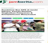 Publikasi Roadshow Bus KPK di Provinsi Jambi