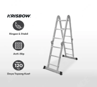Krisbow 3.3 Mtr Tangga Lipat Aluminium Multifungsi 4x3 Step
