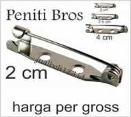Peniti Bross Grade A 2cm Silver