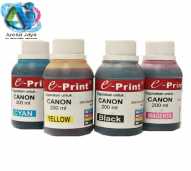 Tinta E-print untuk Printer CANON 200ml Black, Cyan, Yellow, Magenta